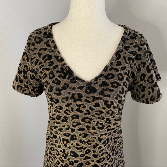 Z Supply Leopard Print Mini Dress Small - Picture 3 of 9